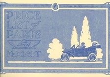 1909 10 11 13 14 15 Ford Model T Chassis Parts Price List