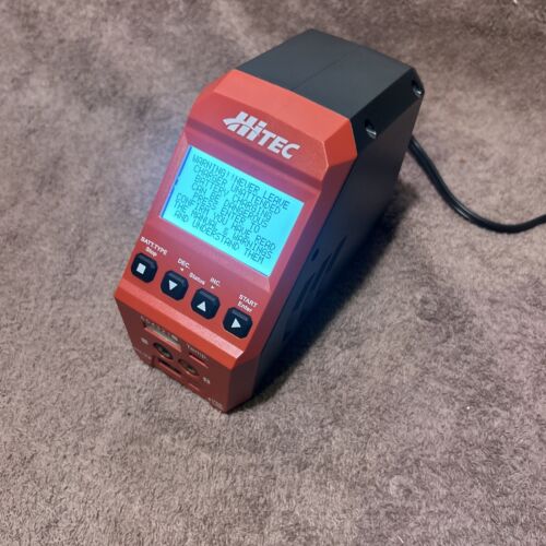 Hitec RDX1 AC/DC Battery Charger ,Discharger,Balance Black/Red. No Plugs.   A2 - Picture 1 of 8