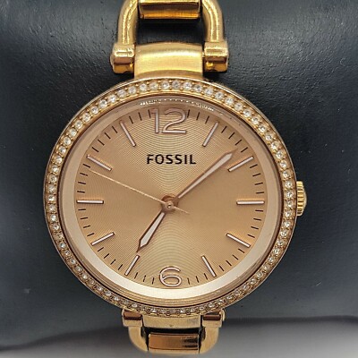 FOSSIL Georgia ES3226 Women's Gold Stainless Steel Analog Quartz