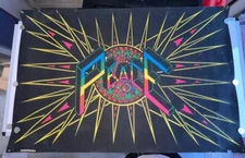 Vintage “Peac”  Blacklight Silk Screened Pro-Arts, Inc. 1969, Huge  29x43 Inches