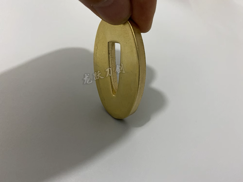 Small Brass Tsuba Copper Hand Guard For Japanese Katana Sword Diy Maintenance - Picture 3 of 12