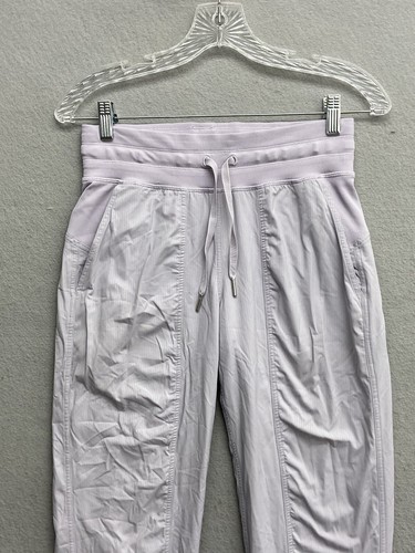 Lululemon Tanzstudio gefütterte mittelhohe Jogginghose Damengröße 6 schwacher Lavendel - Bild 3 von 8