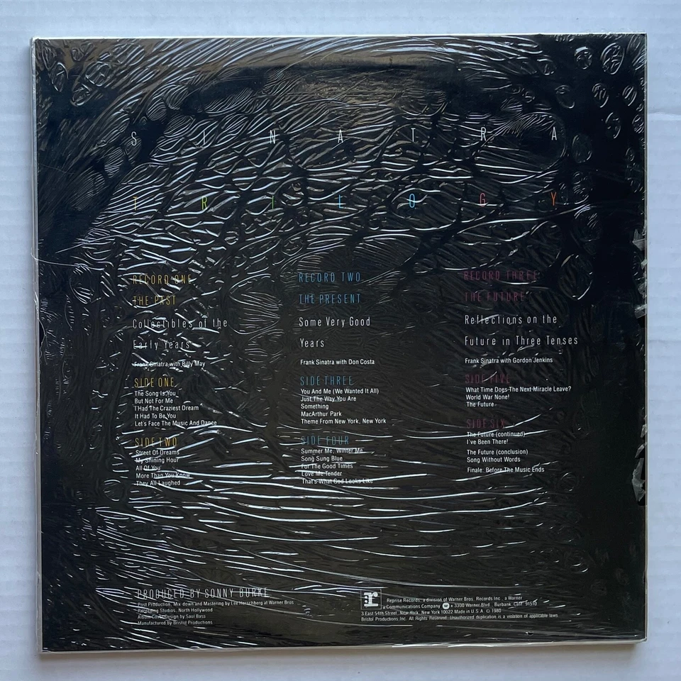 FRANK SINATRA Trilogy: Past, Present & Future 1980 Reprise Records SEALED 3xLP - Image 2 of 2