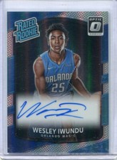 2017-18 Donruss Optic Wes Iwundu Rated Rookie RC Holo Auto Autograph SSP Magic