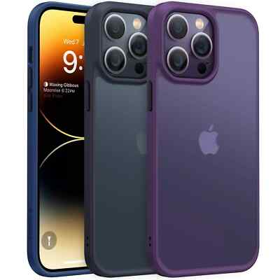TORRAS Shockproof for iPhone 14 Pro Case, Black