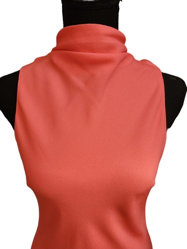 Ted Baker London Eleanar Mock Neck Sleeveless Midi Slip Dress Size 3 Coral USA 5 - Picture 3 of 14