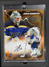 2024-25 Fanatics Under Wraps Emanate Hockey Jordan Binnington Orange Auto /25