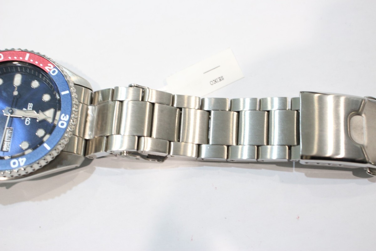 Seiko 5 Sports 4R36 07G0 24 Jewels Blue Red Watch | eBay