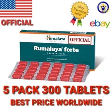 RUMALAYA FORTE Himalaya OFFICIAL USA 5 pack 300 Tablets Pain Back Health