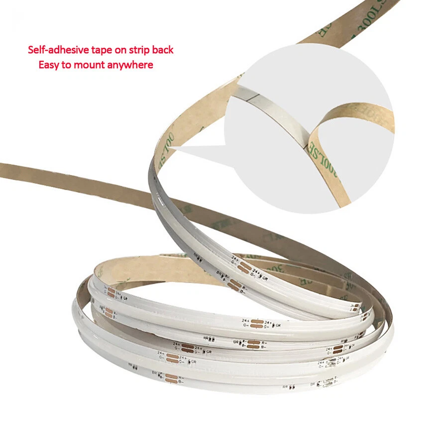 COB LED Strip Light Flexible FOB 840LEDs/m Lights Tape Linear Dimmable DC24V - Image 2 of 4