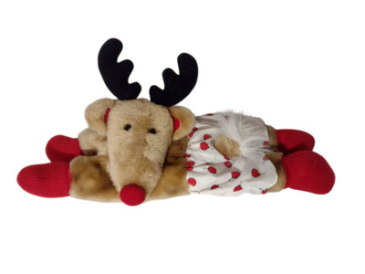 Vtg Doze Clothes Sweet Hidden Pocket Plush Christmas Rudolph Reindeer 18'' Moose