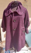 Plaid Anthropologie Hazel Women’s Swing Jacket Button Up Balloon Sleeves Medium