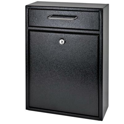 Olympus Locking Wall-Mount Drop Box High Reinforced Locking System Black