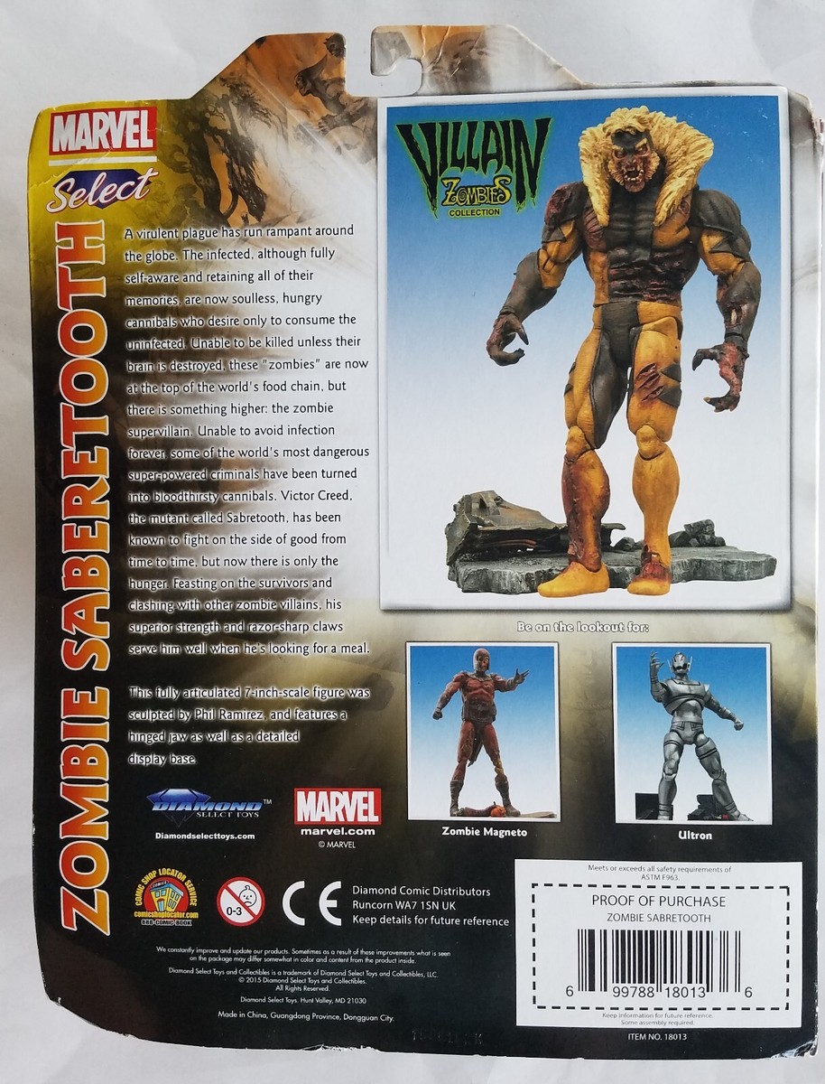 Marvel Select ゾンビ セイバートゥース & マグニートー Marvel Select Zombie Sabretooth Action Figure - GeekAlerts