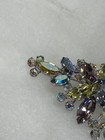 Weiss brooch featuring pastel purple green and blue rhinestones set in silvery — photo 6
