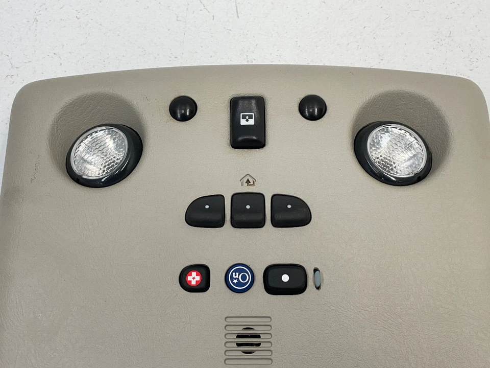 2003-2007 Hummer H2 Front Overhead Dome Light Lamp Switch Panel Trim 1489 OEM - Image 2 of 4