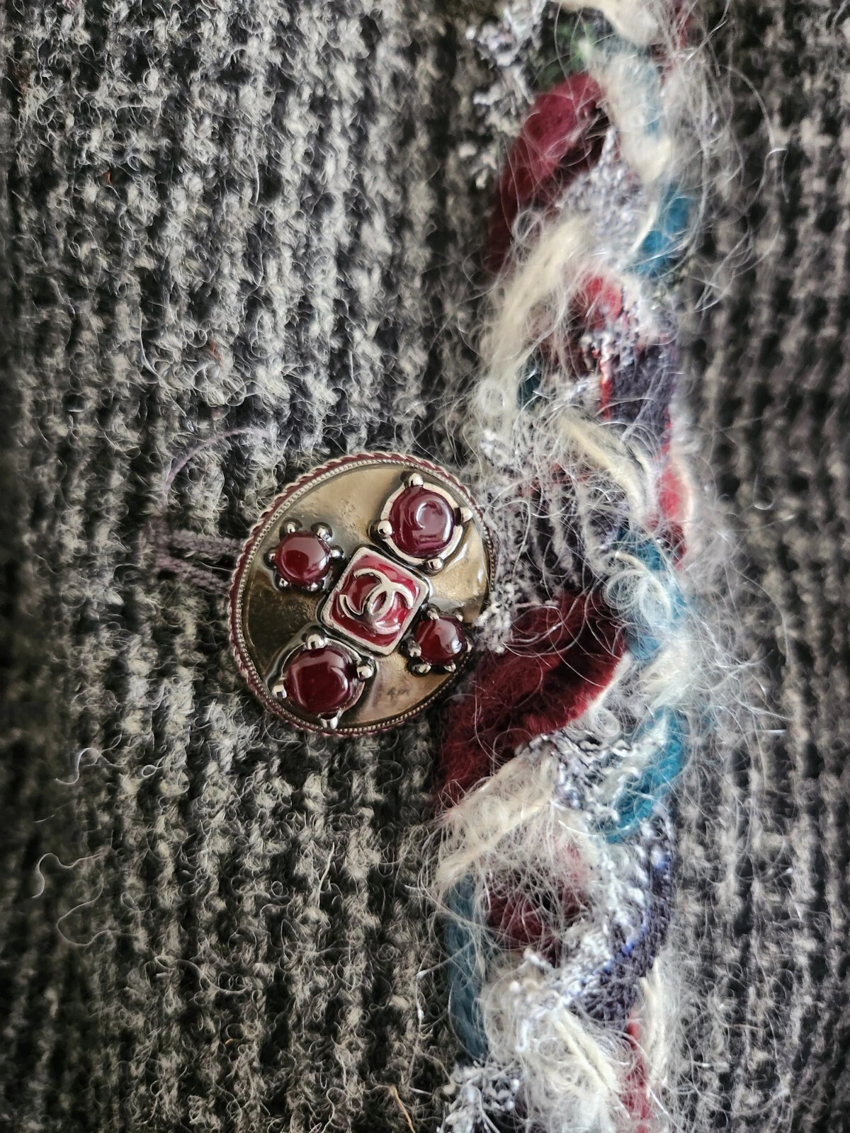 Giacca blazer CHANEL CC pre autunno 2013 P46302W05332 tweed lana passerella taglia 46