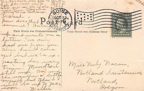 Postal: Pretty Lady with Pointed Hat Profile, publicado en 1909, Cobb Shinn - Imagen 2 de 2