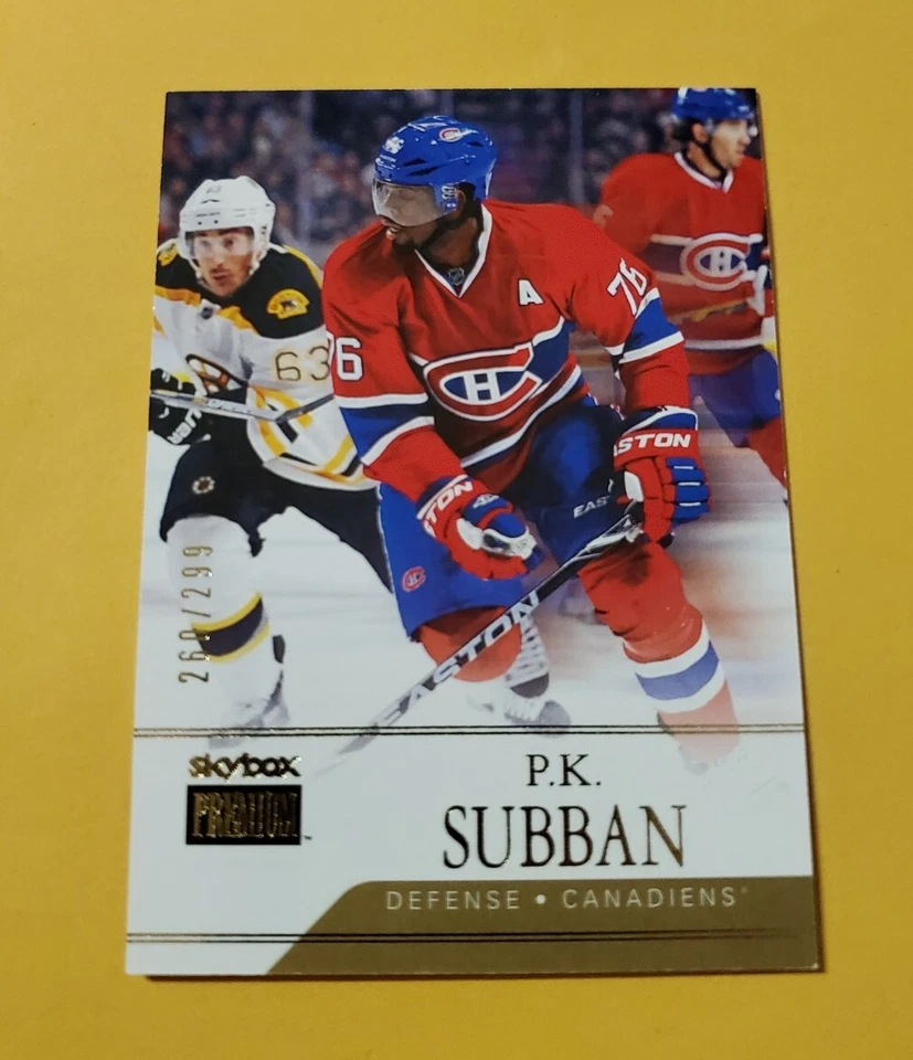 2014-15 Fleer Showcase Skybox Premium /299 P.K. Subban #13 - Image 2 of 4