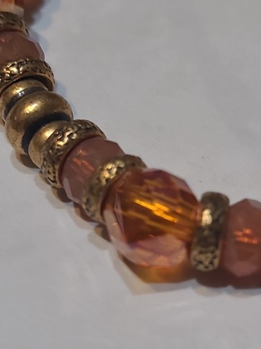 Alex & Ani Energy Bracelet Bronze With Amber Beads - Picture 10 of 21