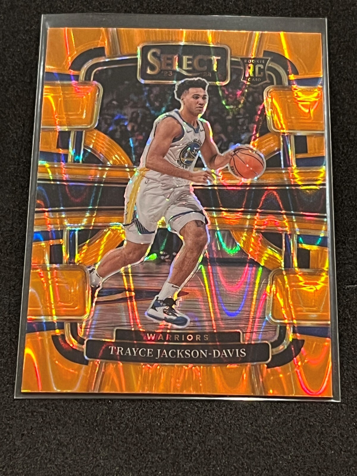 2023-24 Panini Select Trayce Jackson-Davis Concourse Orange Tectonic Prizm #84