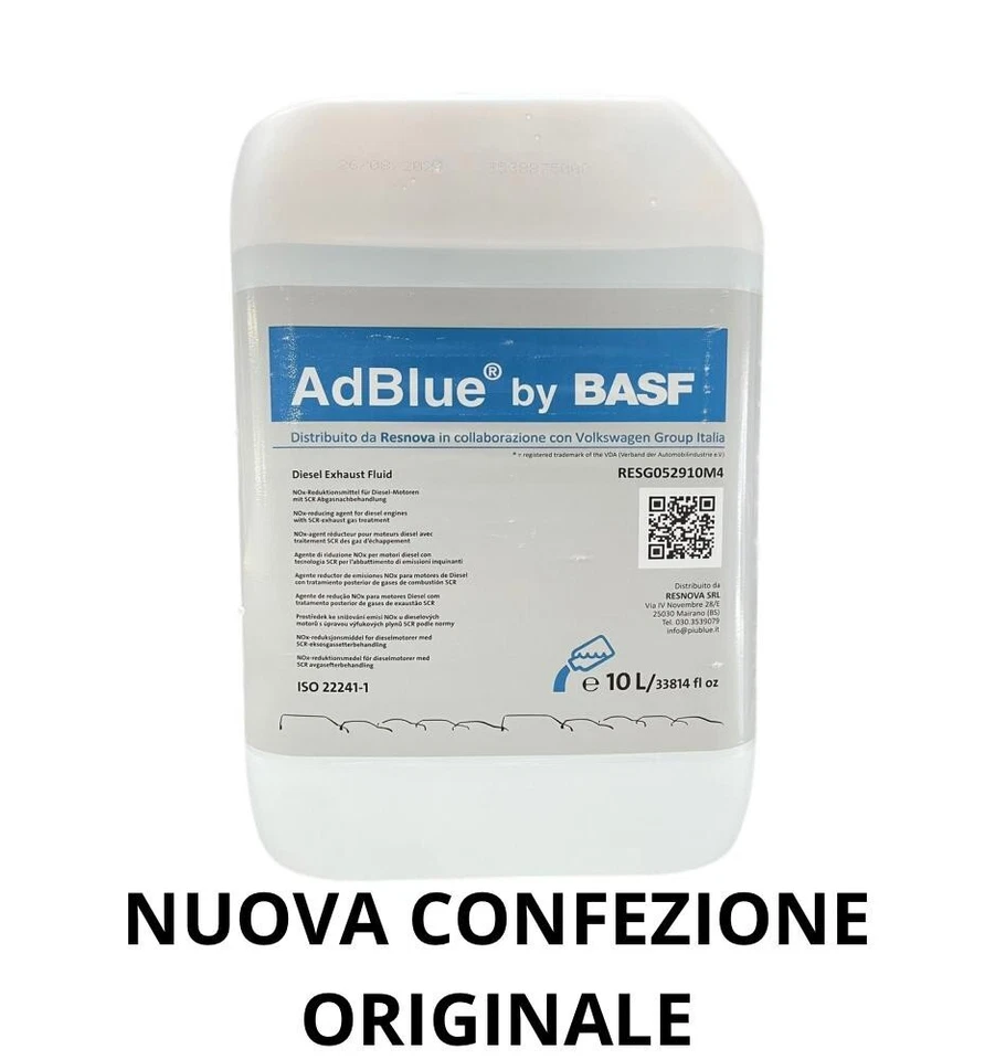 ADBLUE 10 LITRI ORIGINALE AUDI VW SEAT SKODA + TUBO DI RIEMPIMENTO G 052910M4 - Imagen 2 de 4
