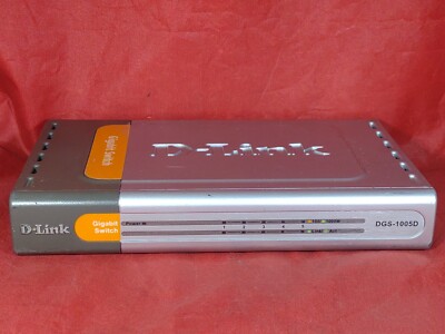 D-LINK Gigabit Switch, Model DGS-1005D, SiIver/Gray