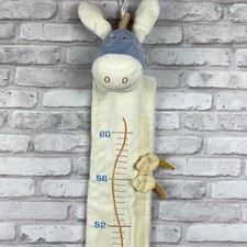 Noukies Growth Chart Moveable Leaves Velour Stuffed Plush Donkey Horse Giraffe