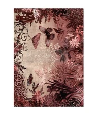 NEW! Redesign With Prima "Sepia Rainforest" A1 Decoupage Fiber Paper, Flowers 