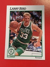 1991 Larry Bird #9 NBA Hoops Boston Celtics NBA Basketball Card HOF MVP