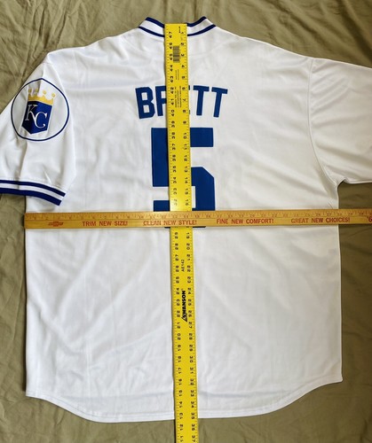 Vintage MLB Kansas City Royals George Brett Mitchell & Ness Throwback Authentic - Picture 11 of 11