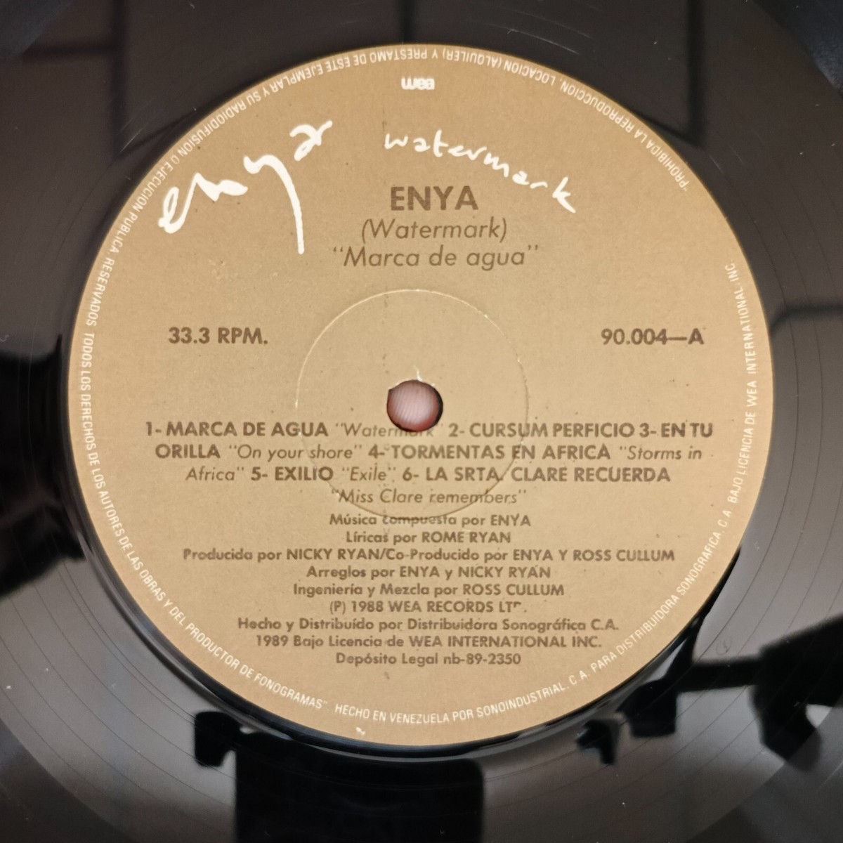 Enya – Watermark [1989] Vinyl LP Electronic New Age Ambient WEA | eBay