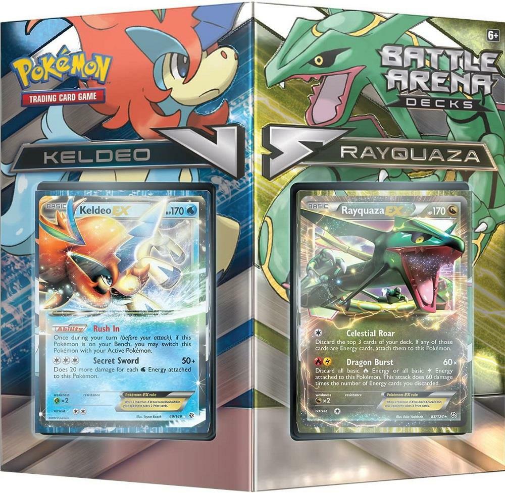 Pokemon Battle Arena Deck - RAYQUAZA EX vs KELDEO EX (BRAND NEW