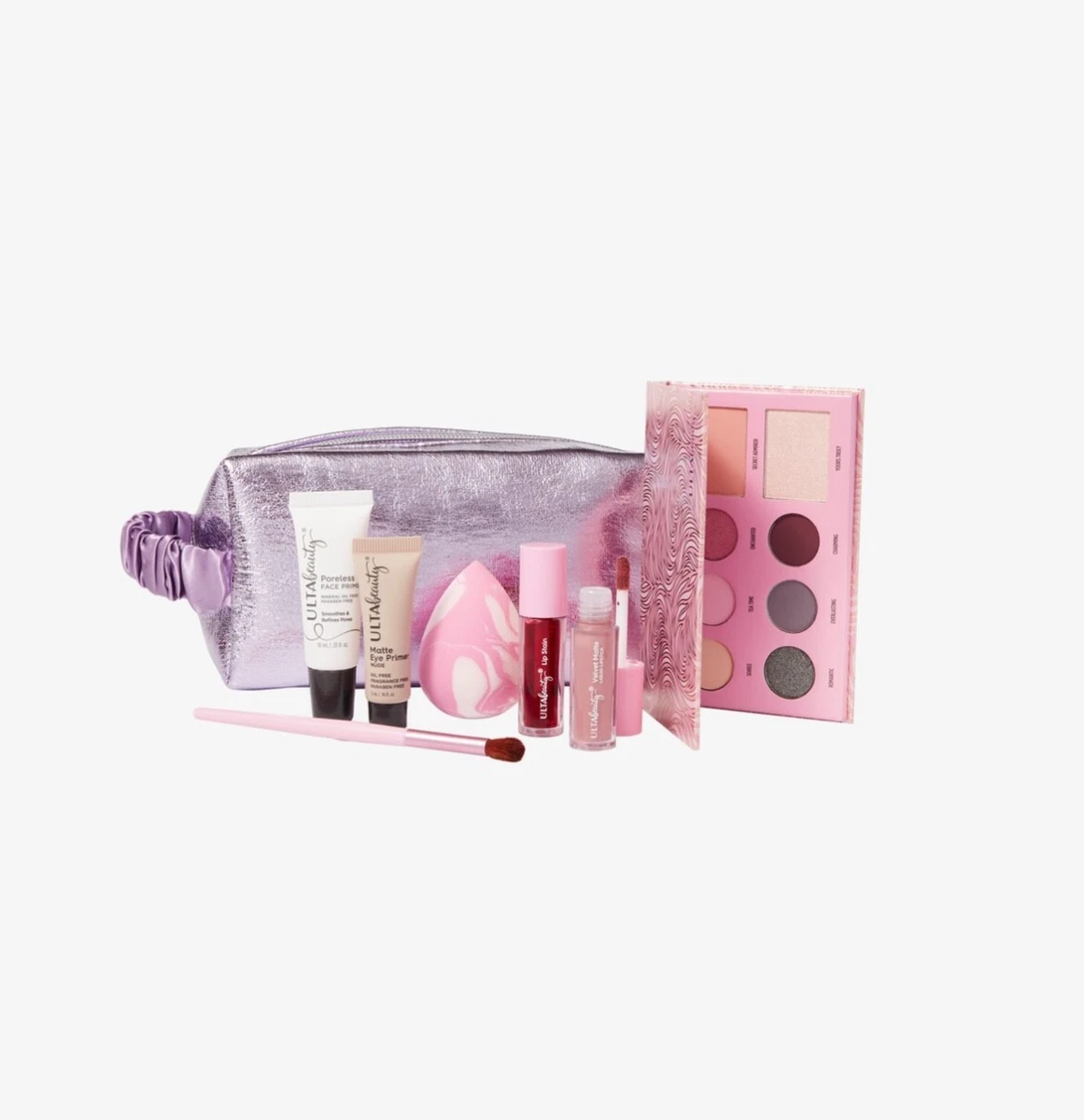 Ulta Beauty 8 Pcs Makeup Skincare Deluxe Samples Gift Set Lilac Bag | eBay