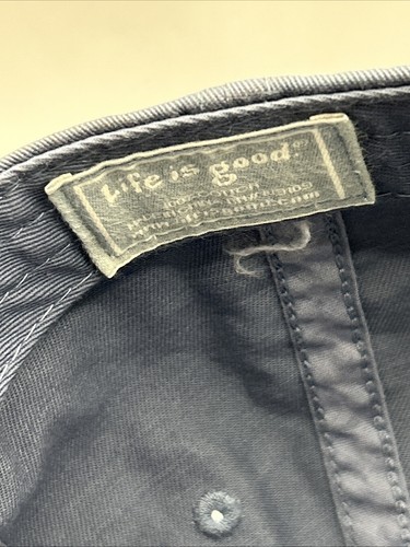 LIFE IS GOOD Golf Baseball Hat Cap Light Blue - Picture 13 of 14