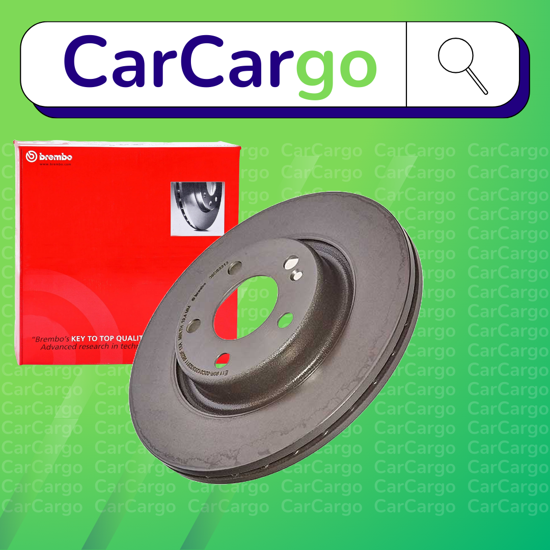Brembo Vented Rear Brake Discs Mercedes C-Class C 200 EQ Boost 2018-2023 300mm