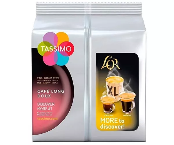 16 T-Discs Café Long Doux L'Or compatibles Tassimo