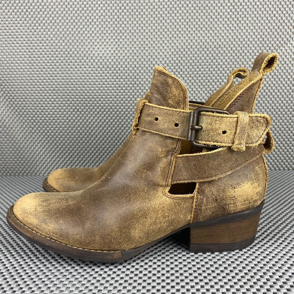 Very Volatile Ankle Boots Womens Size 7 Leather Distressed Western - Image 2 of 4