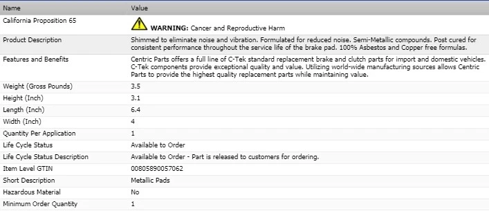 JUEGO PASTILLAS FRENO CÉNTRICAS DELANTERAS IZQUIERDA Y DERECHA LAND ROVER RANGE ROVER 1990-1995 Foto 4 de 4