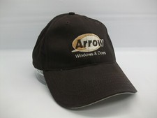 Arrow Windows Doors Hat Brown Hook Loop Baseball Cap