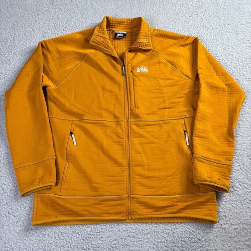 REI Co-op Full Zip Polartec Waffle Fleece Outdoor Jacket Mens Large Gorpcore