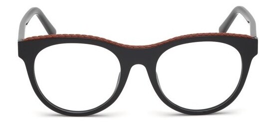 Tods TO 5223 001 Black Round Plastic Optical Eyeglasses Frame 52-19-140 RX 32490₽