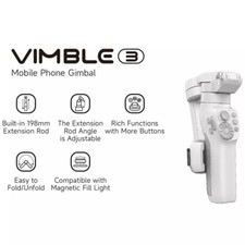 FeiyuTech Vimble 3 Gimbal 198mm Rod Smartphone Stabilizer Extra Reach