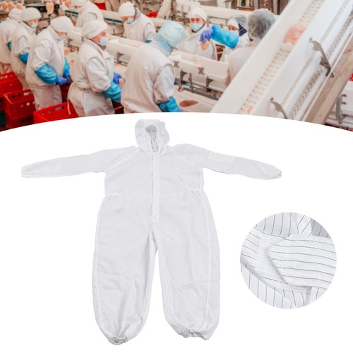 Protective Coverall Polyester Static Resistant Particles Proof Workwear 4XL For - Picture 21 of 24