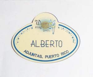 Walt Disney World Cast Member Name Tag Badge Where Magic Lives 2003