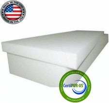 High Density Foam Seat Cushion 3"T x 22"W x 80"L 46ILD "FIRM" Upholstery Foam