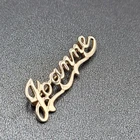 Vintage JOANNE Brooch Pin Name Estate Costume Jewelry 1.75"