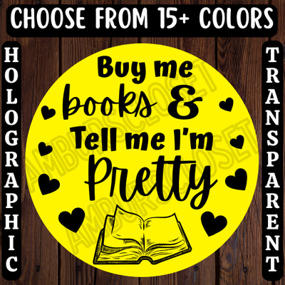 40 BOOK LOVER STICKERS 2'' ROUND LABELS SHIPPING SUPPLIES SCRATCH RESISTANT FUNNY