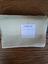 Zweigart 28 Count Light Sand Cashel Linen Cross Stitch Fabric 18.5" x 27.5"