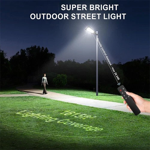 Commercial Solar Street Lights Outdoor Dusk to Dawn Solar High Bright Aluminum - Picture 11 of 14